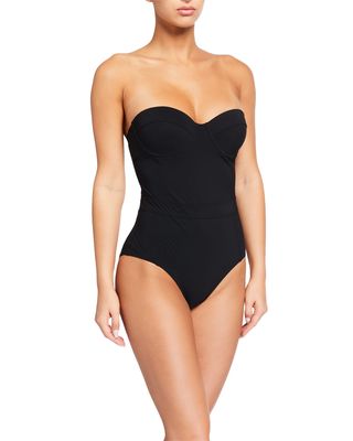 Lipsi Solid Underwire One-Piece Swimsuit