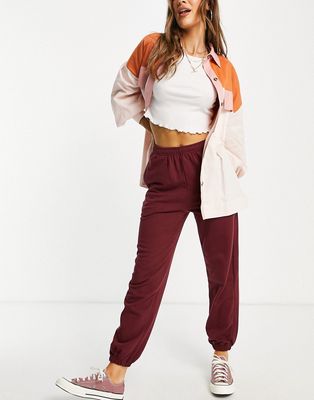 Lipsy sweatpants in berry-Red