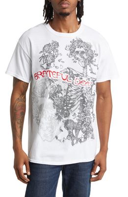 LIQUID BLUE Grateful Dead Woodcut Redux Cotton Graphic T-Shirt in White