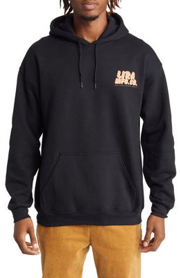 Lira Clothing Men's Grady Hooded Fleece Sweatshirt in Black