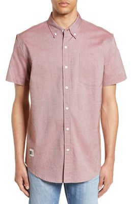 Lira Clothing Short Sleeve Cotton Shirt in Red