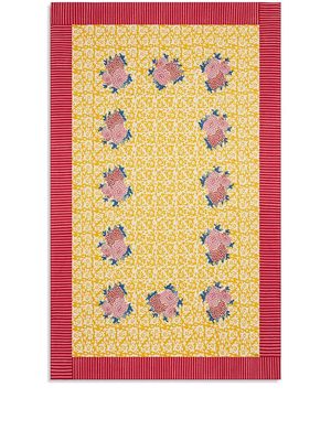 Lisa Corti Arabesque Corolla rectangular tablecloth - Yellow