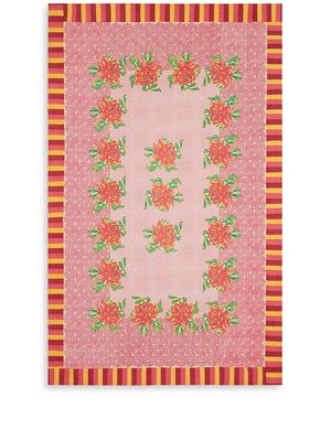 Lisa Corti Camelia Magenta rectangular tablecloth - Pink