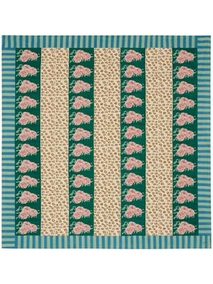 Lisa Corti floral-print cotton table cloth - Green