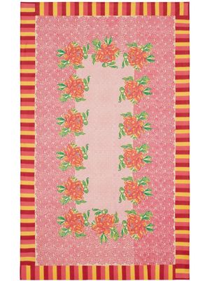 Lisa Corti floral-print cotton table cloth - Pink