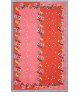 Lisa Corti floral-print cotton table cloth - Red