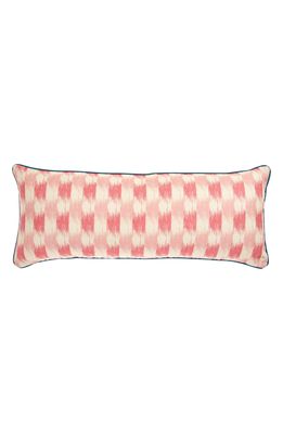 LISA CORTI Rectangular Linen Accent Pillow in Veranda Magenta Pink