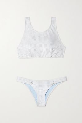 Lisa Marie Fernandez - Button Perforated Bikini - White
