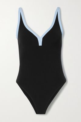 Lisa Marie Fernandez - Maria Stretch-crepe Swimsuit - Black