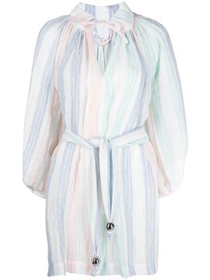 Lisa Marie Fernandez stripe-pattern tied-waist dress - Multicolour