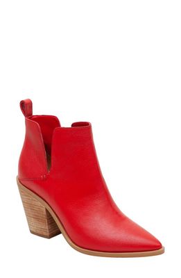 Lisa Vicky Mega Bootie in Red Leather
