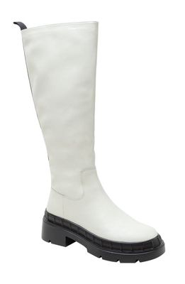 Lisa Vicky Moody Water Resistant Knee High Boot in Winter White
