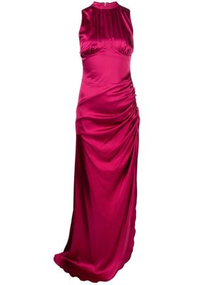 Lisa Von Tang open back corset gown - Purple