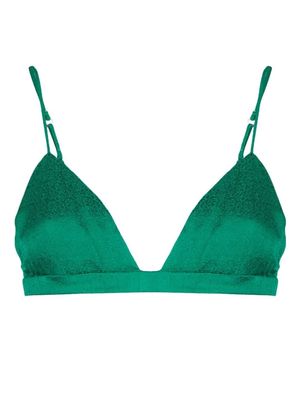Lisa Von Tang triangle-shape bra - Green
