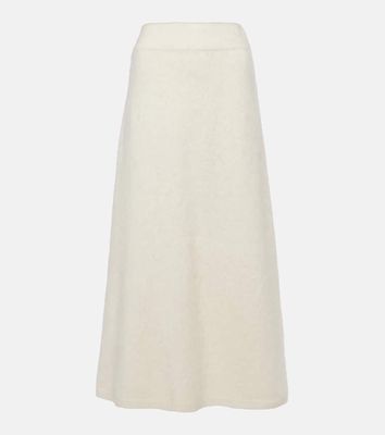 Lisa Yang Asta brushed cashmere midi skirt