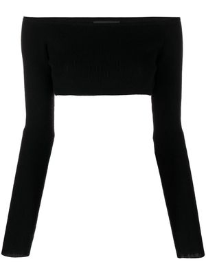Lisa Yang cashmere cropped top - Black
