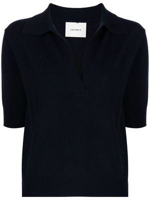 Lisa Yang cashmere-knit polo - Blue