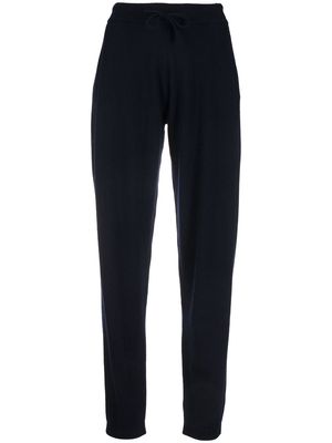 Lisa Yang drawstring tapered cashmere trousers - Blue