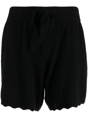 Lisa Yang drawstring-waist cashmere shorts - Black