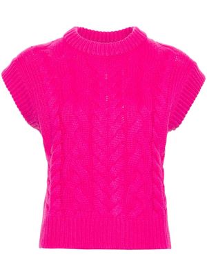 Lisa Yang Hayley cable-knit vest - Pink