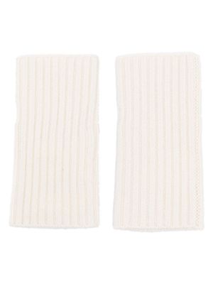 Lisa Yang Hyde fingerless cashmere gloves - Neutrals