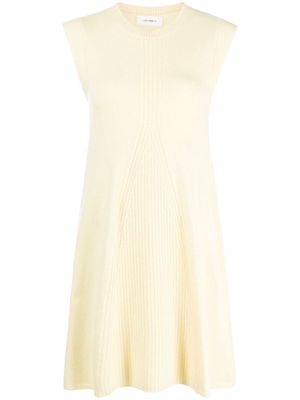 Lisa Yang knitted cashmere minidress - Yellow