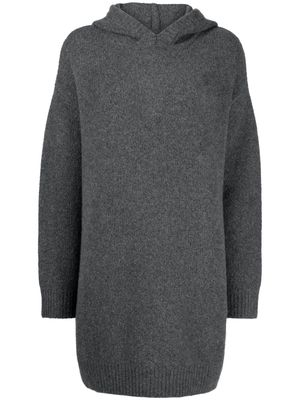 Lisa Yang Louise cashmere hooded ress - Grey