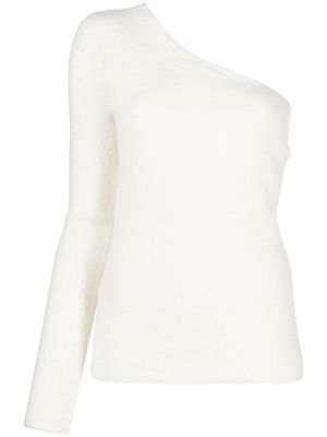 Lisa Yang one-shoulder cashmere-bouclé jumper - Neutrals