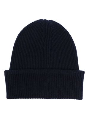 Lisa Yang ribbed-knit cashmere beanie - Blue