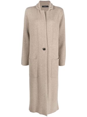 Lisa Yang single-breasted coat - Neutrals