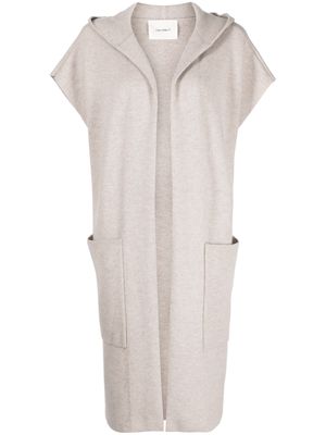 Lisa Yang two-pocket knitted cardi-coat - Neutrals