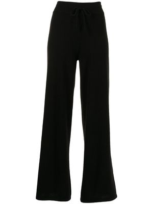 Lisa Yang wide-leg cashmere track trousers - Black