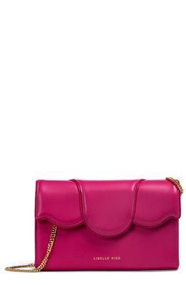 LISELLE KISS Allie Leather Crossbody Bag in Orchid Pink