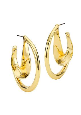 Lisette 14K-Gold-Plated Hoop Earrings