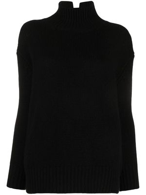 Liska cashmere high-neck jumper - Black