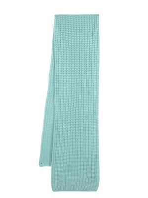 Liska chunky-knit cashmere scarf - Blue