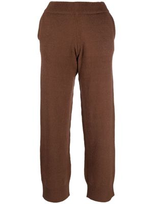 Liska knitted cahmere track pants - Brown