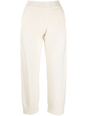 Liska knitted cahmere track pants - Neutrals