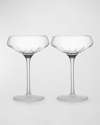 Lismore Arcus Coupe Glasses, Set of 2