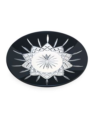 Lismore Black Decorative Plate - 12"
