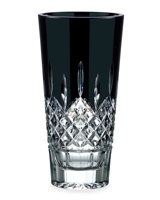 Lismore Black Vase - 10"