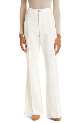 LISOU Kelly Flared Corduroy Trousers in Ivory