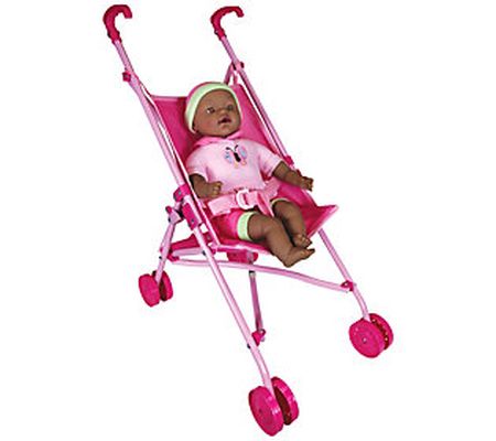 Lissi Baby Doll Umbrella Stroller Set with 16 I nch Baby