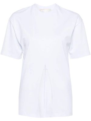 Litkovskaya front-slit cotton T-shirt - White