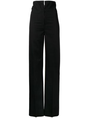 Litkovskaya high-waisted wool trousers - Black