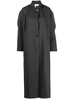 Litkovskaya mélange-effect wool single-breasted coat - Grey