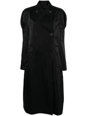Litkovskaya Mystery gabardine maxi coat - Black