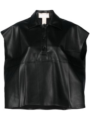 Litkovskaya sleeveless cropped polo shirt - Black