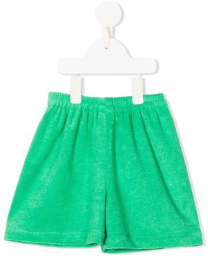 Little Bambah high-waisted Terry shorts - Green