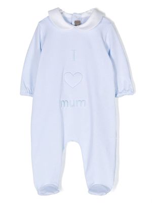 Little Bear embroidered-motif pyjamas - Blue